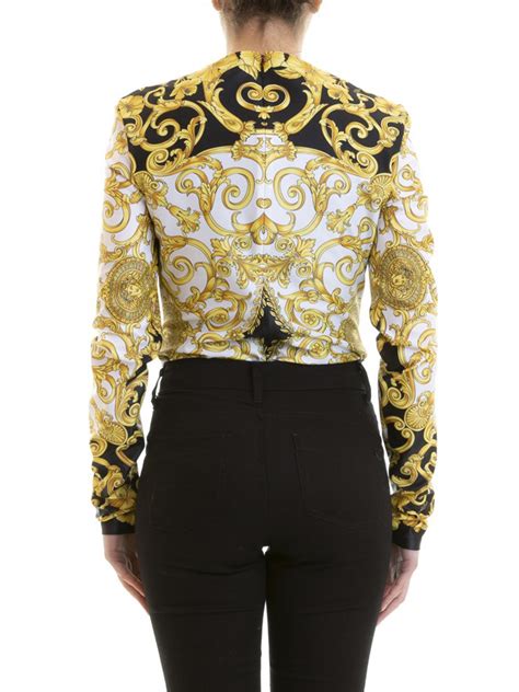 blusa versace dama|versace women's bodysuit.